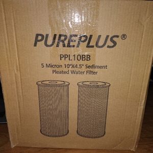 Pureplus 10x4.5 inch whole house well water pleated sediment filter cartridge